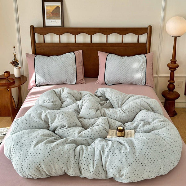 Camille French Plaid Bedding Set / Blue