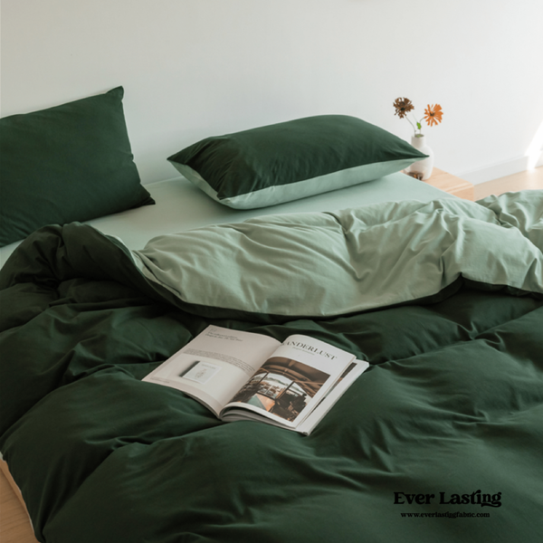 Duo Bed Sheet / Forest Green (Final Sale)