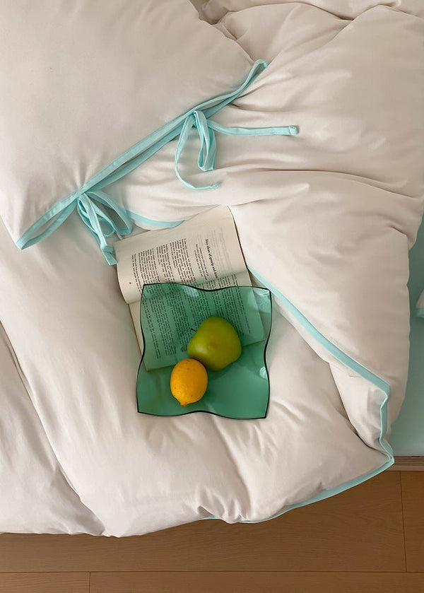 Evangeline Pastel Bow Tie Twill Bedding Bundle