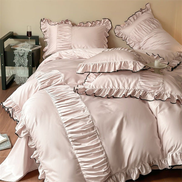 French Pleated Ruffle Bedding Bundle