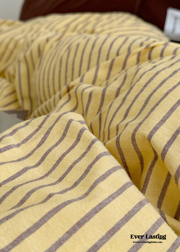 James Striped Bedding Set / Green