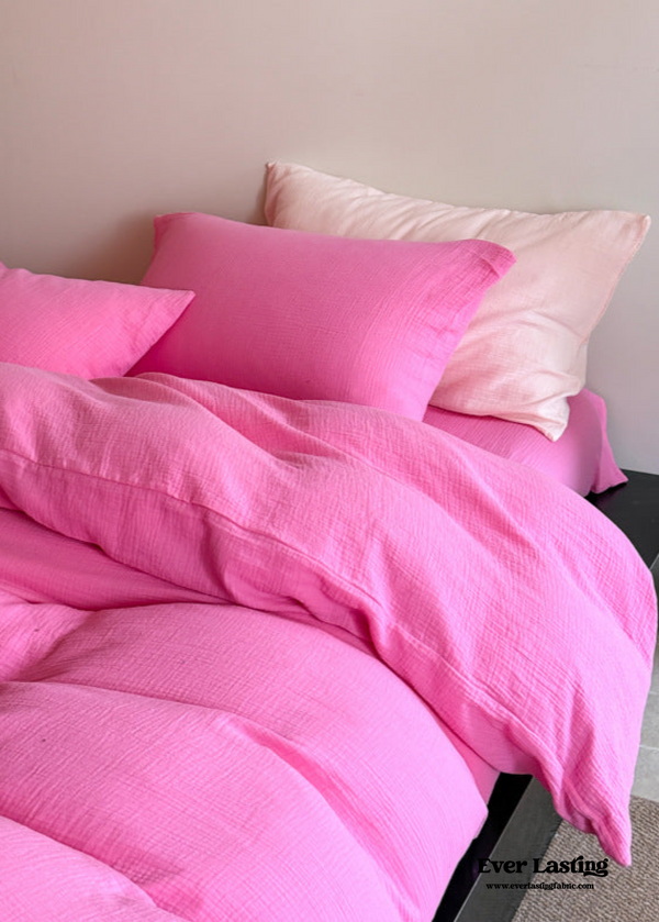 Ruby Double Gauze Pastel Bedding Set / Blue
