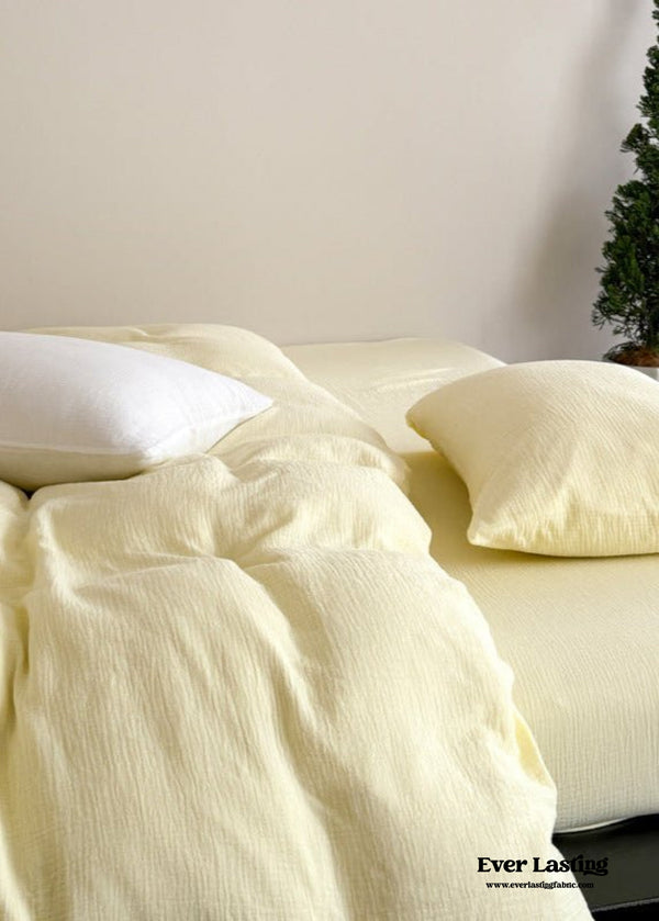 Ruby Double Gauze Pastel Bedding Set / Yellow