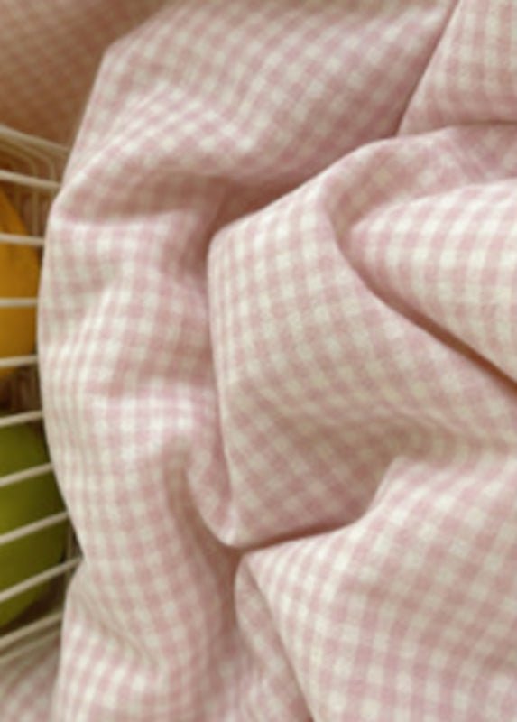 Sophia Gingham Lace Washed Cotton Bedding Bundle