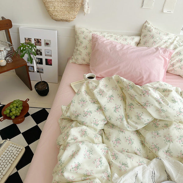Sweet Floral Duvet Cover / Pink (Final Sale)