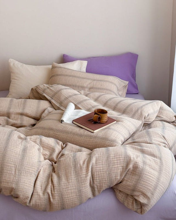 Vintage Striped Washed Cotton Bedding Bundle