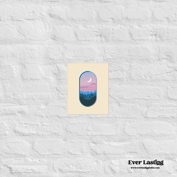 “Window to the Moon” Aesthetic Night Sky Print